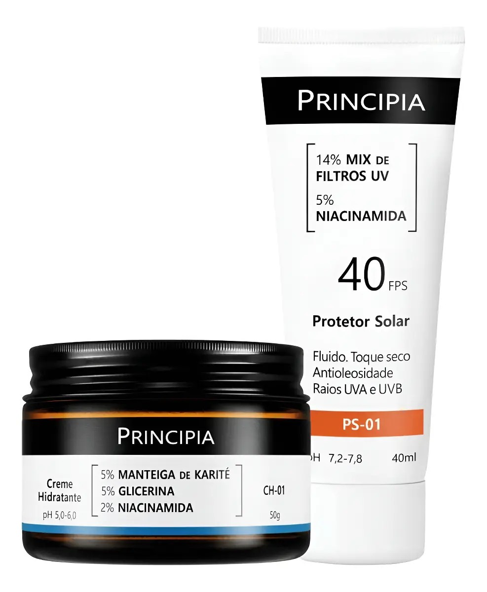 Principia Kit Hidratação E Proteção Facial Ch-o1 + Ps-01