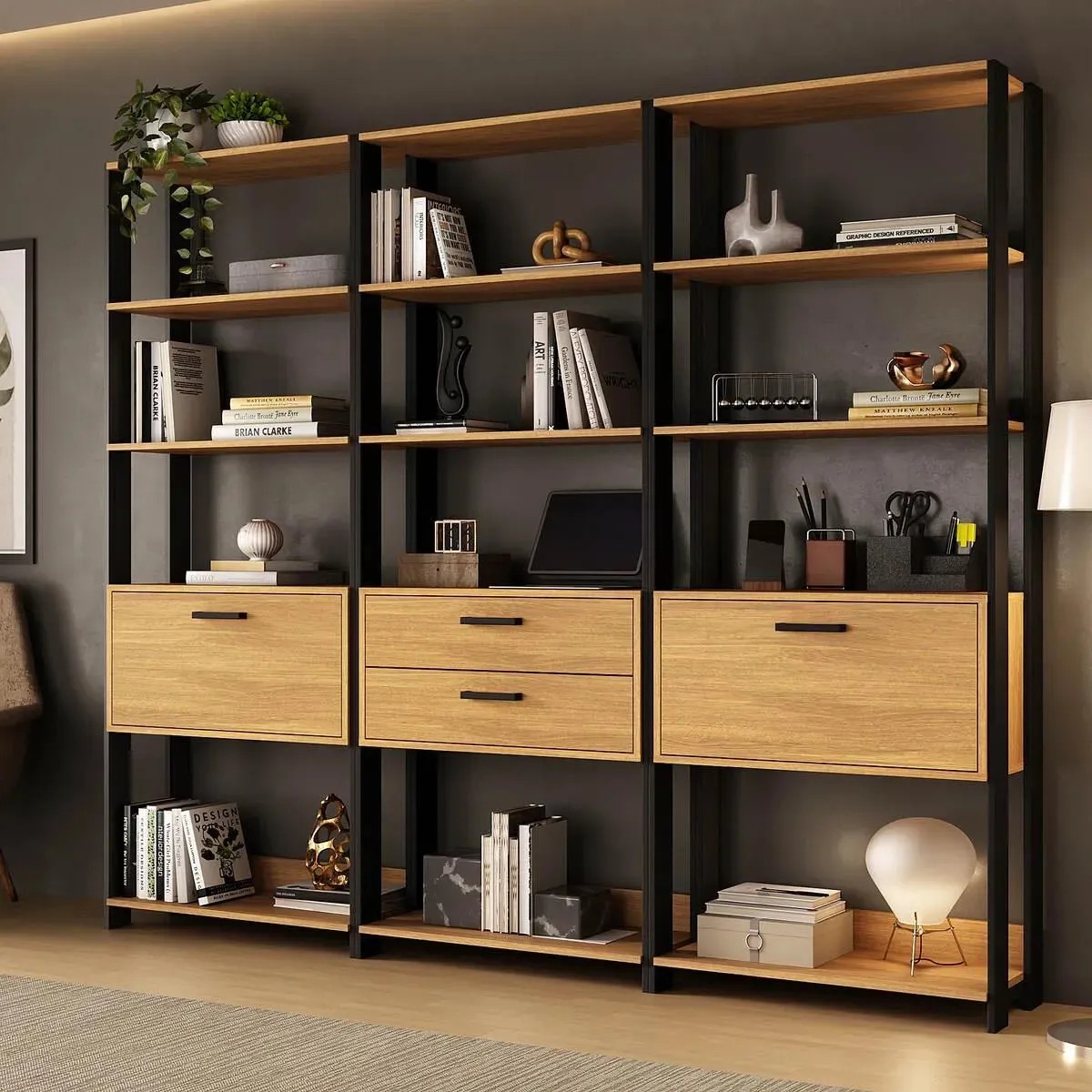 Estante de Escritório Modulada 219cm MP6060