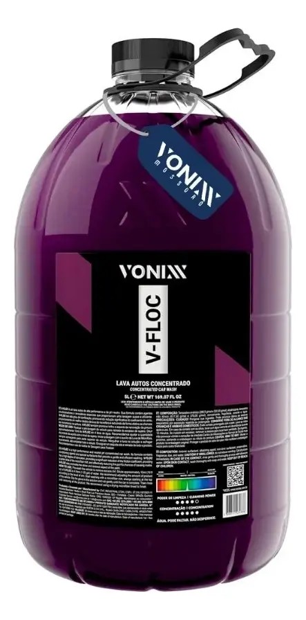 Shampoo Lava Autos V-floc Concentrado Automotivo 5l Vonixx
