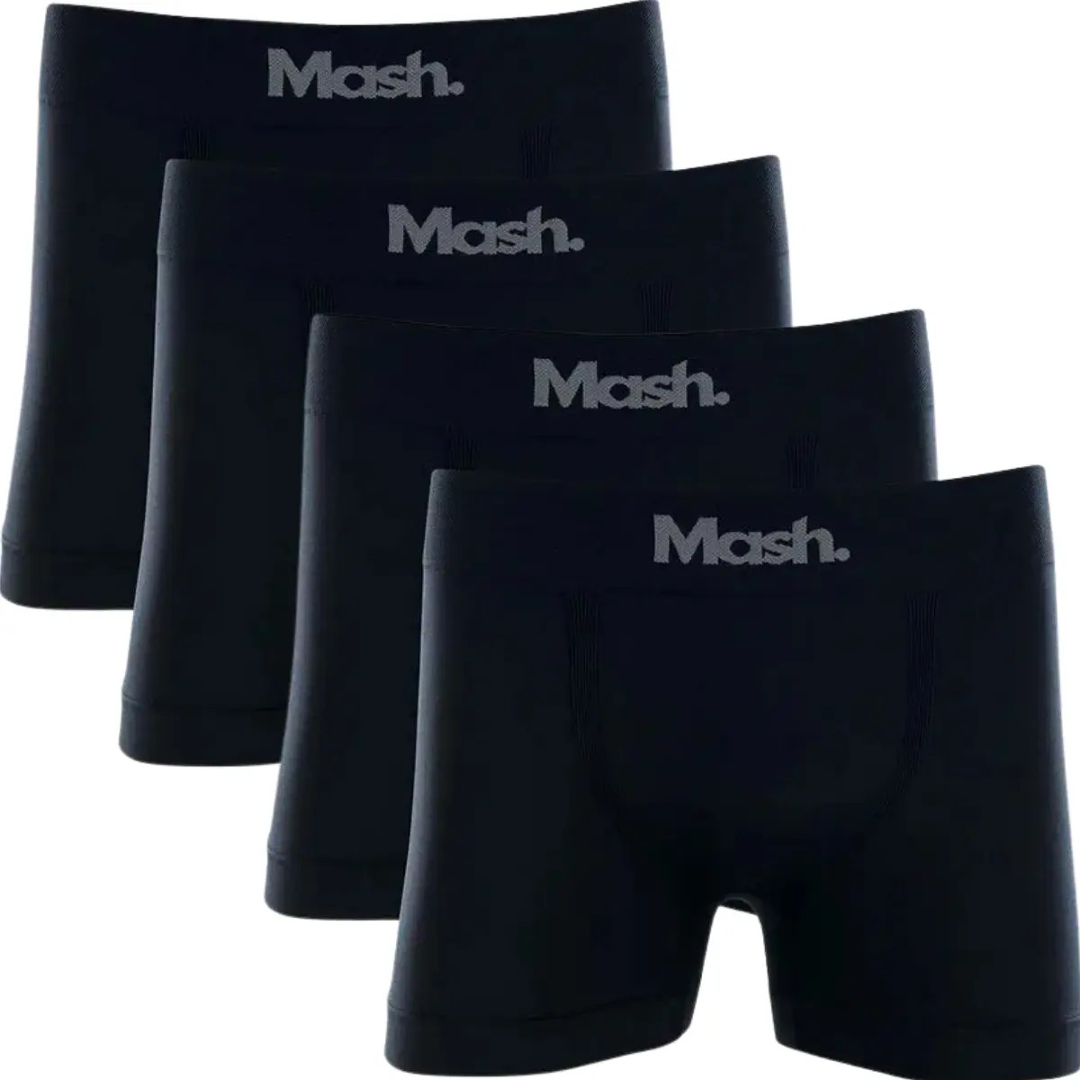 Kit Com 4 Cuecas Boxer Microfibra Mash