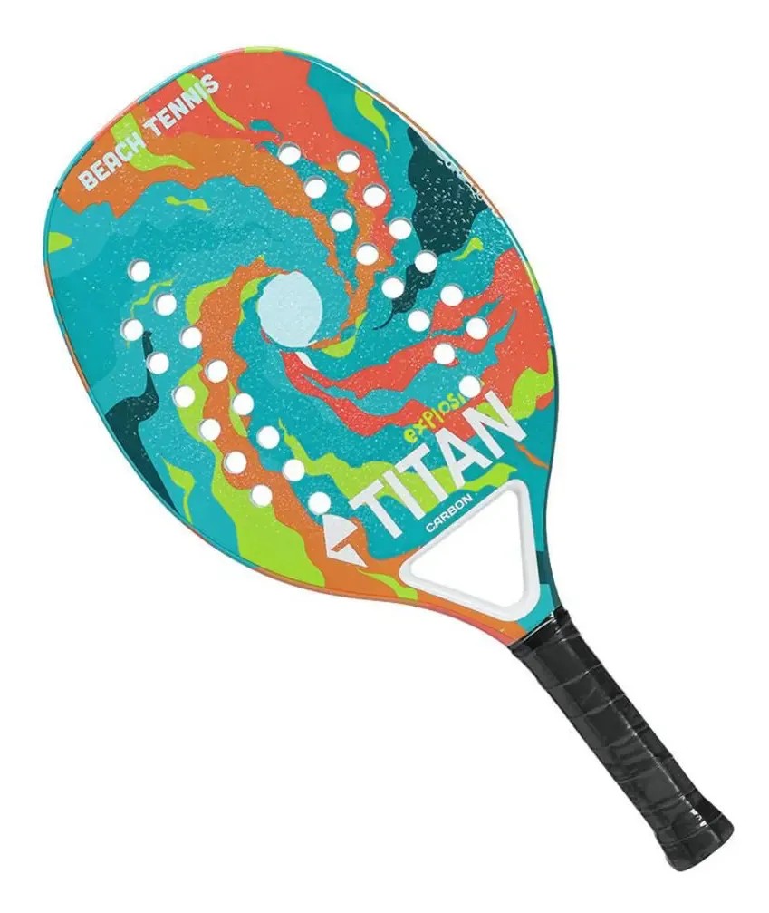Raquete De Beach Tennis Titan Explosion 100% Carbon Azul
