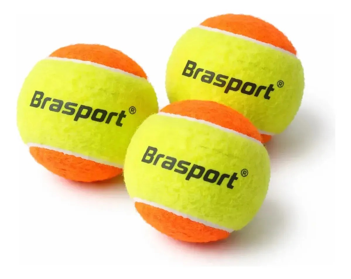 Kit 3 Bola Beach Tennis Bolinha Tênis Alto Padrão Great Home Verde-limão