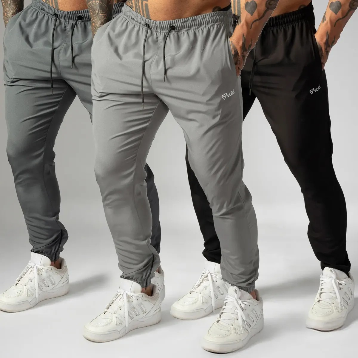 Kit 3 Calças Jogger De Tactel Com Elastano