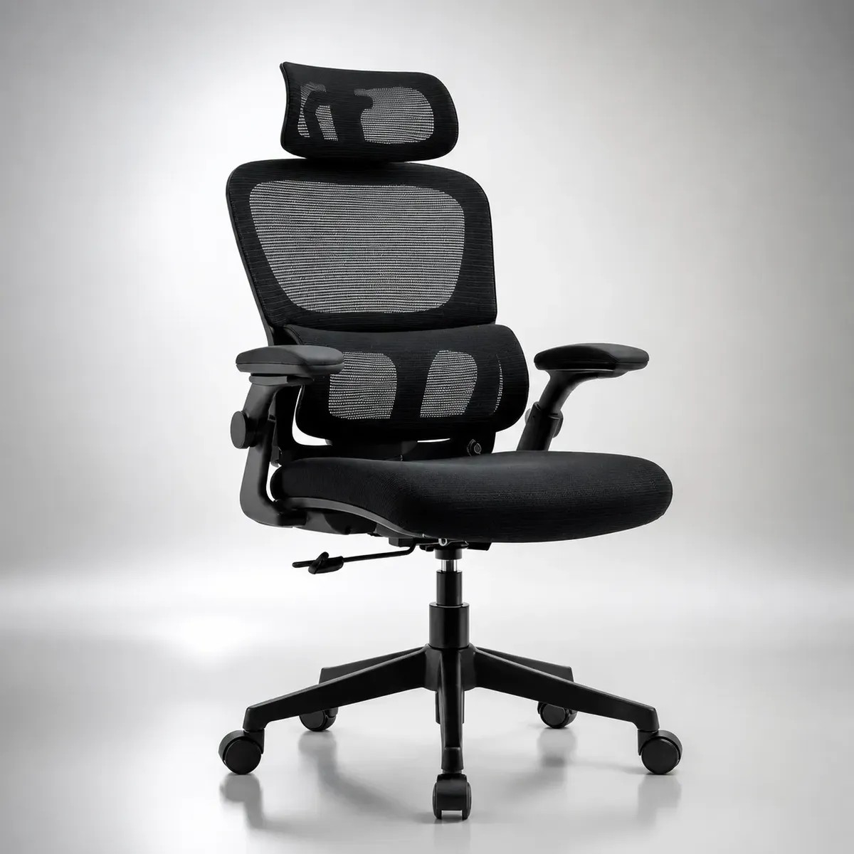 Cadeira Lombar Ergonômica Escritório Apoio Mesh Suporte Cor