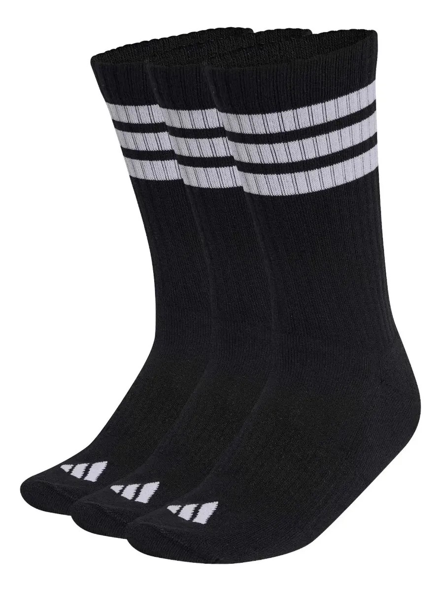 3 Pares De Meias Três Listras Adidas