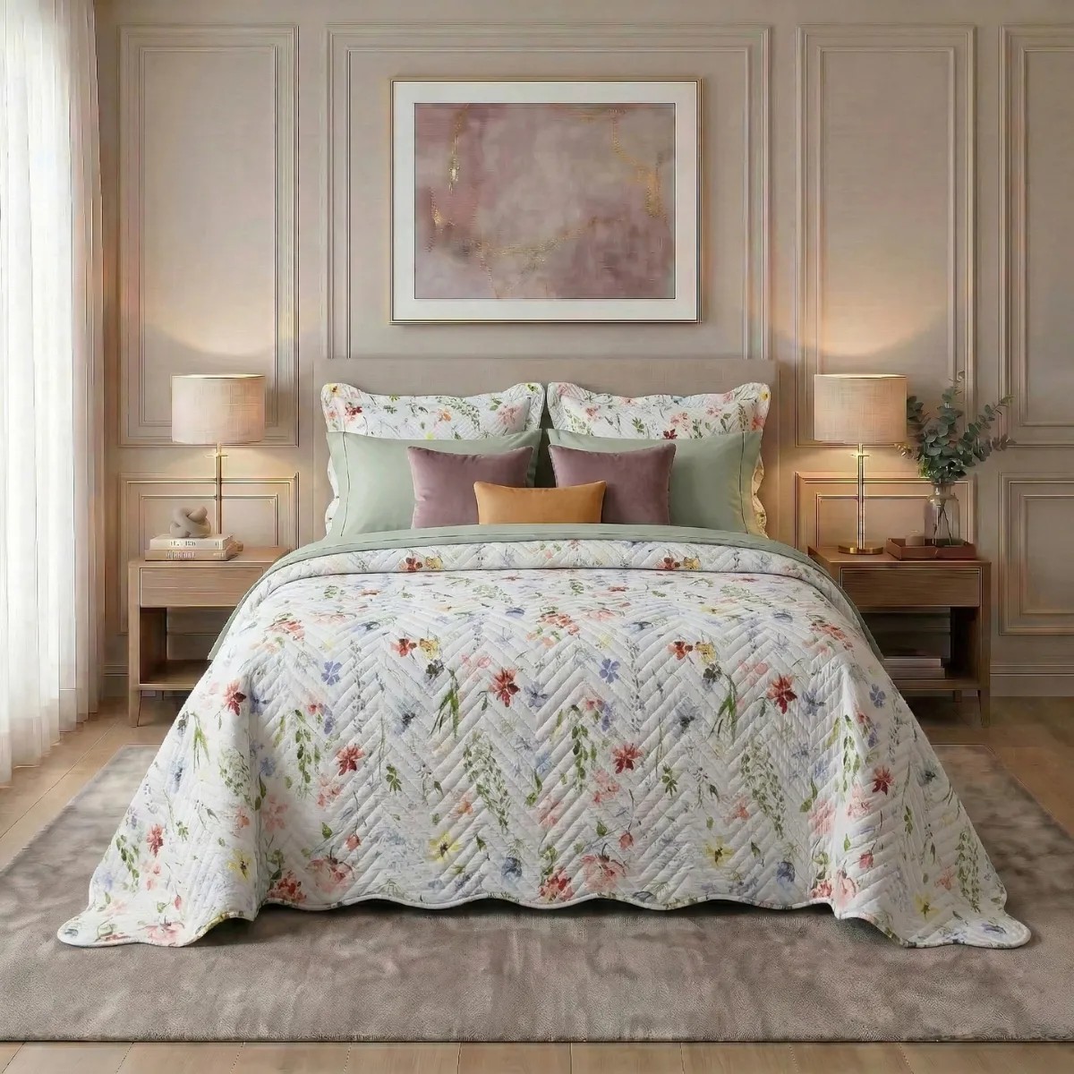 CAMA ACONCHEGANTE COM COLCHA DUPLA FACE