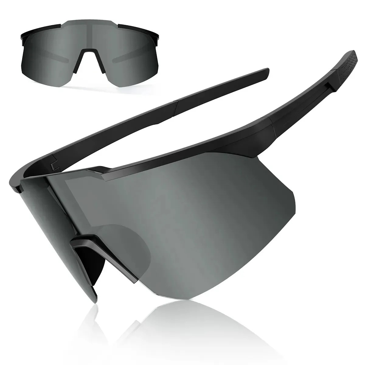 Forestory Óculos Esportivo De Sol Ciclismo Corrida Beach Tennis Uv400 Cor Preta
