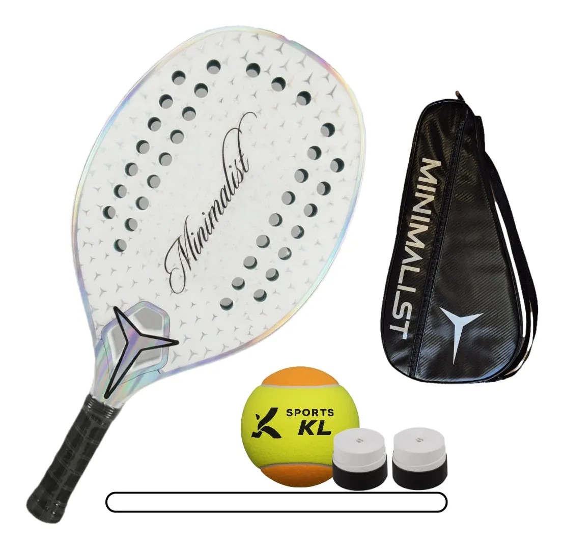 Raquete Beach Tennis Minimalist Blanc 2026 Carbono 3k Branca