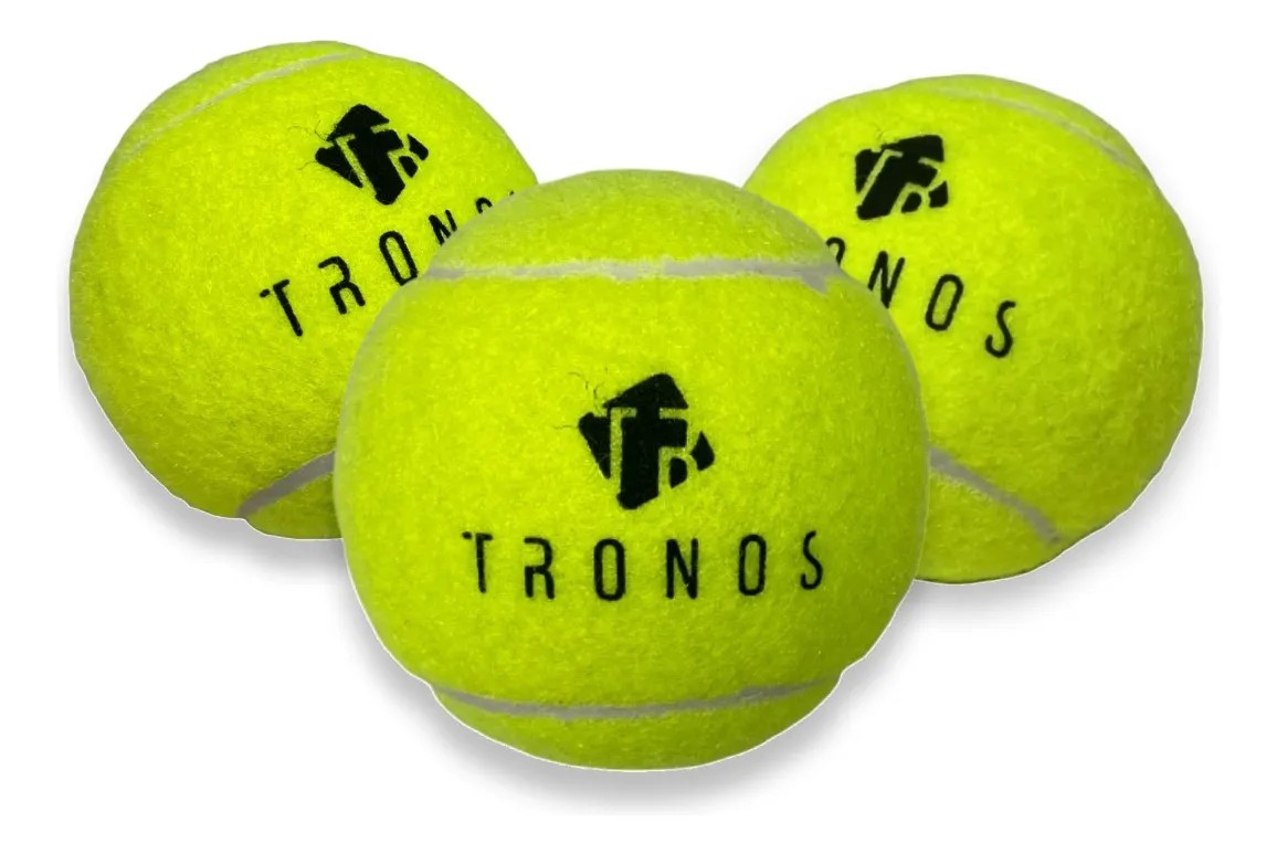 Kit C/ 03 Bolinhas Bola De Tennis Tronos Premium Su-tn-bl Verde-limão