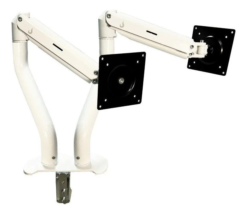 Suporte de Mesa Articulado para 2 Monitores de 15" a 34" Dual Iron Lift Rise Mode, Pistão a Gás