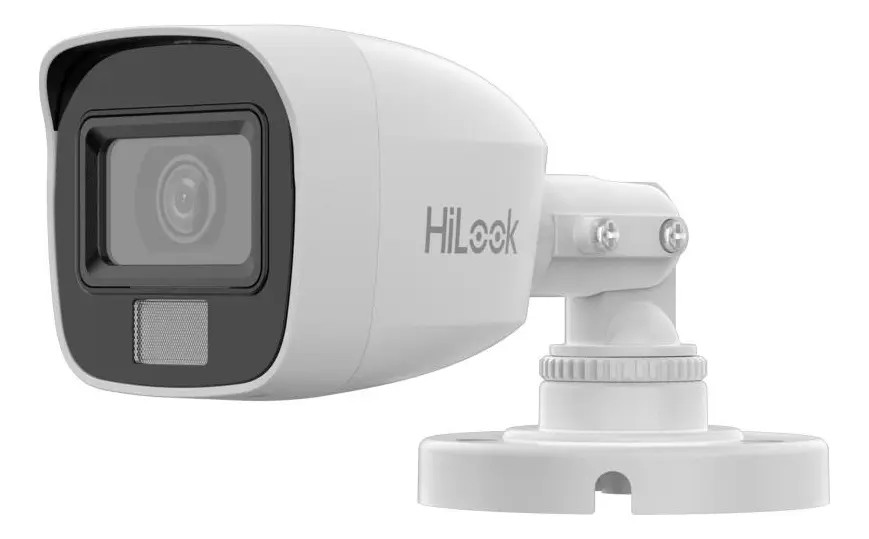 Câmera Mini Bullet Thc-b127-lpc Fixa Luz Dupla 2mp Hikvision