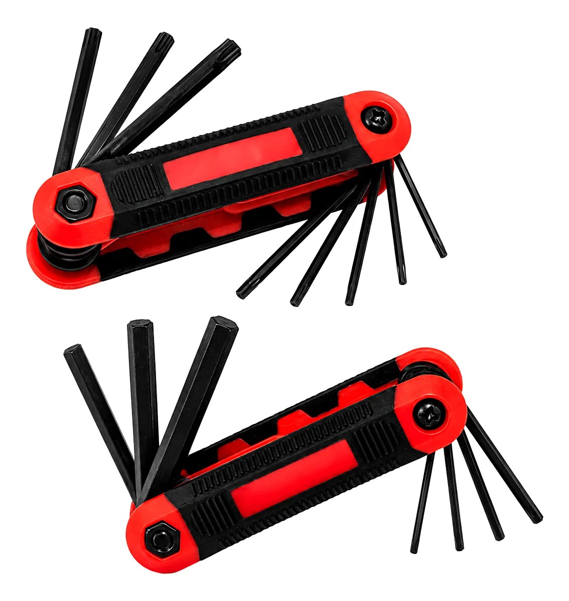 Kit 2 Jogo Chave Allen + Torx Tipo Canivete Profissional Aço