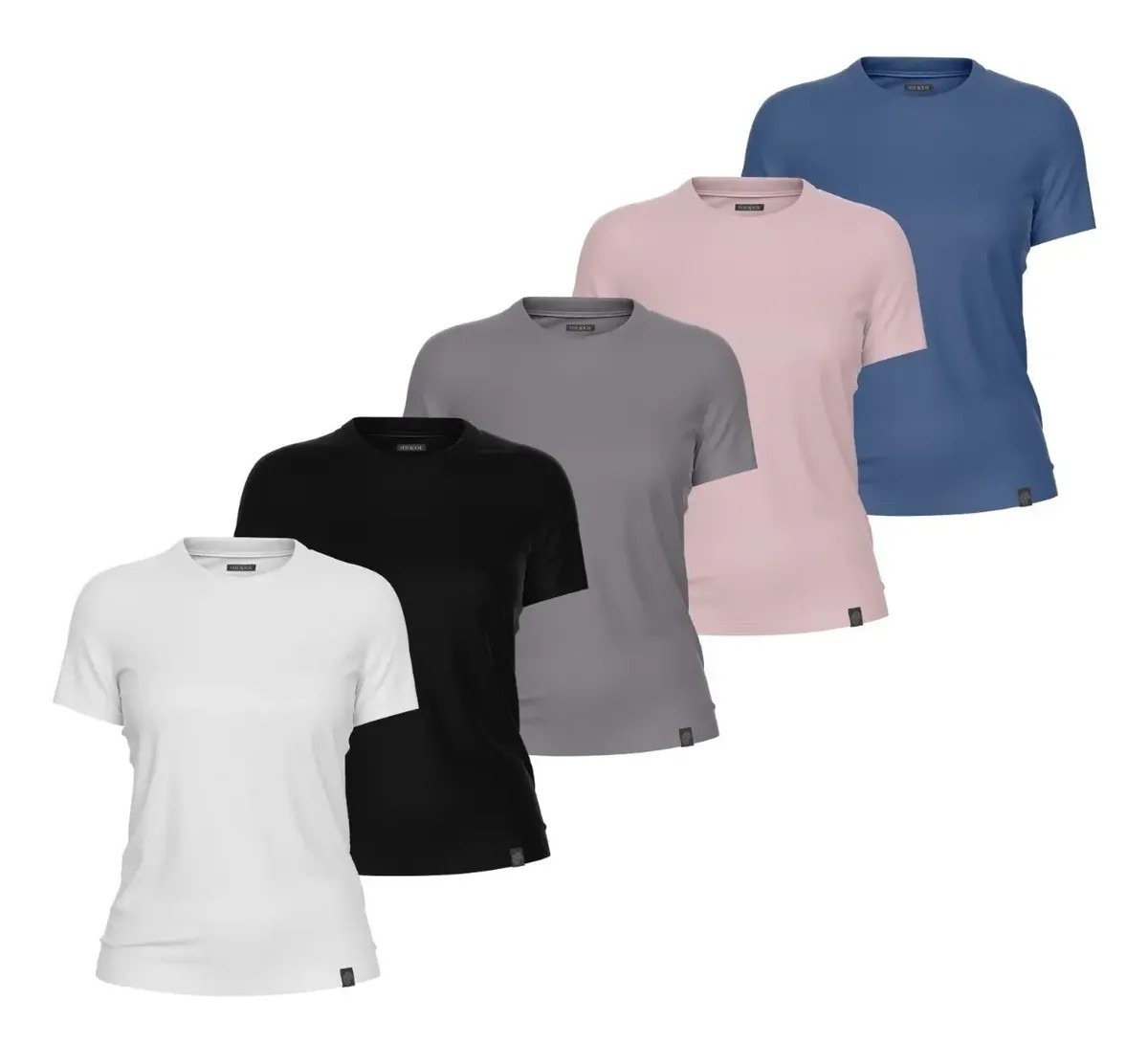 Kit 5 Camiseta Tshirt Basica Algodao Premium