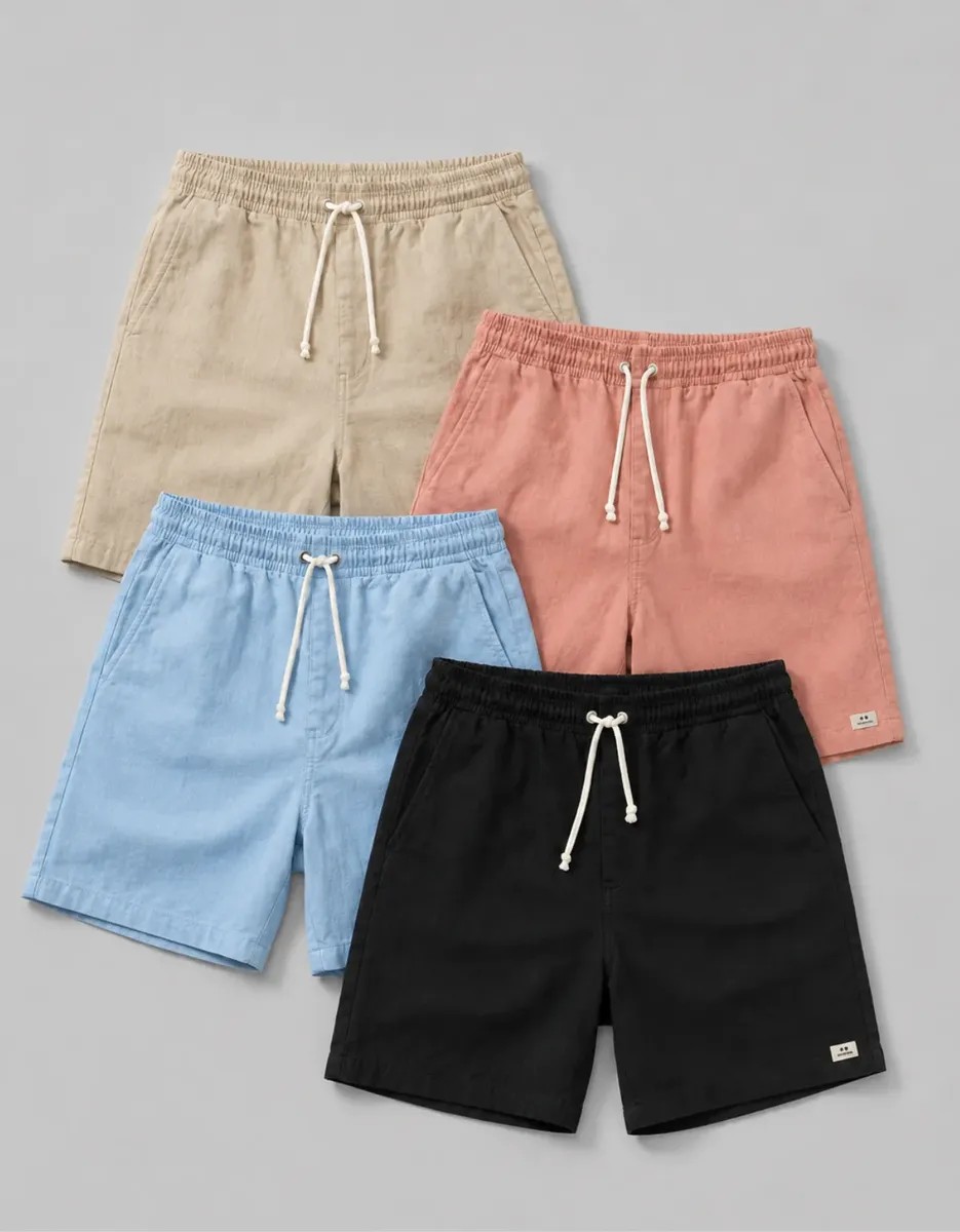 Kit 4 Short Linho