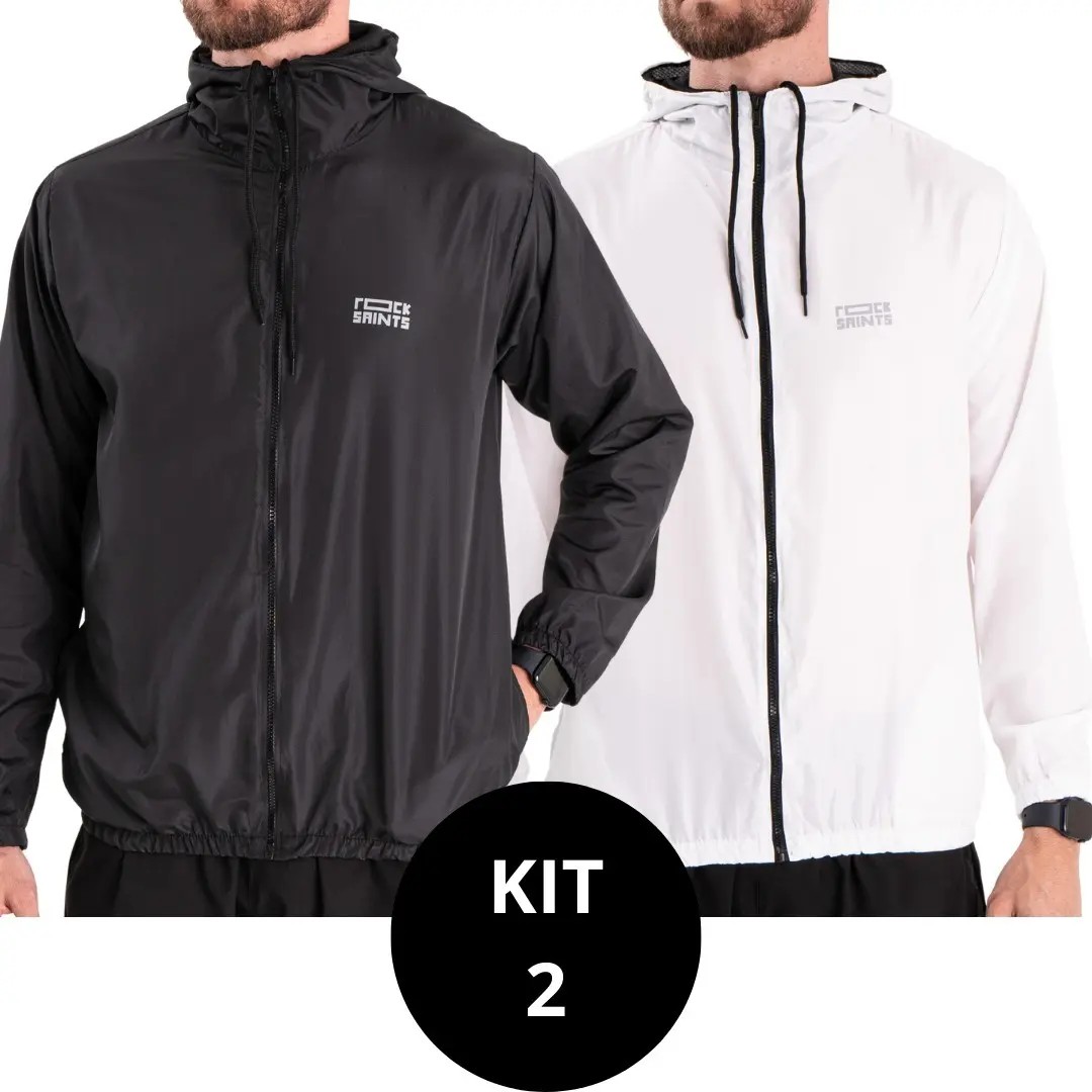 Kit 2 Jaquetas Corta Vento Impermeável