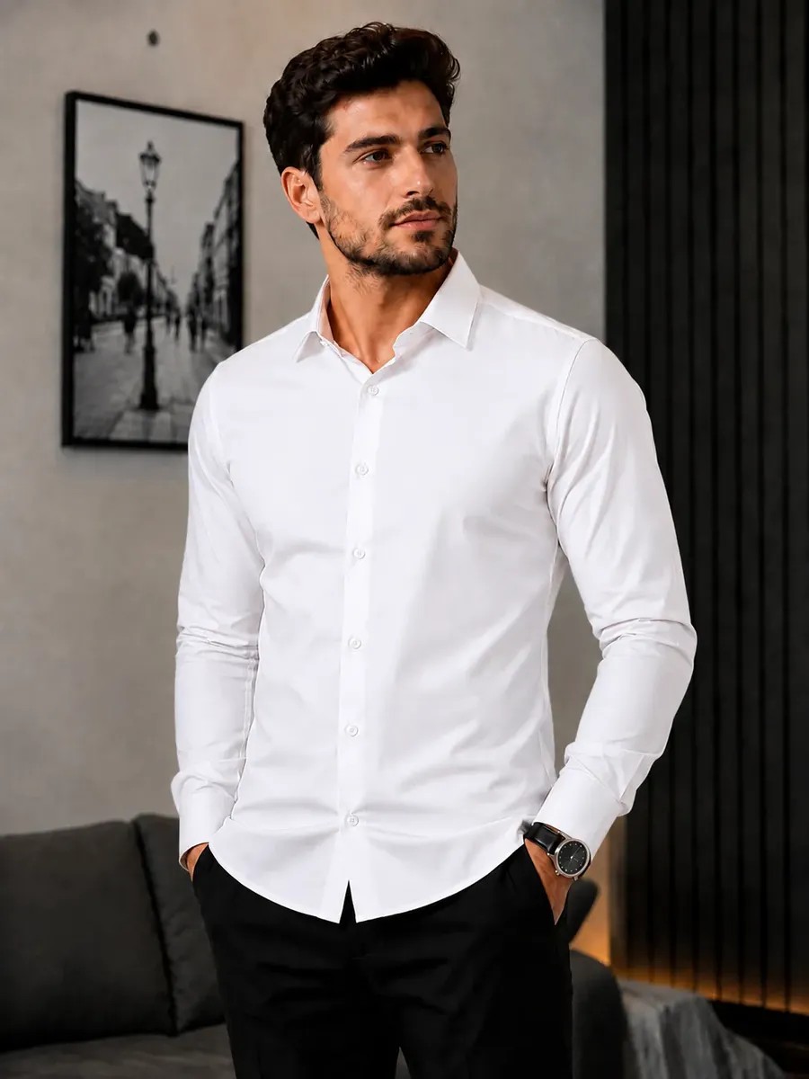 Camisa Social Masculina Slim