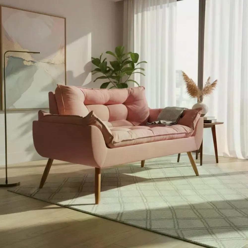 Namoradeira Opala Sofá Confortável Balaqui Decor