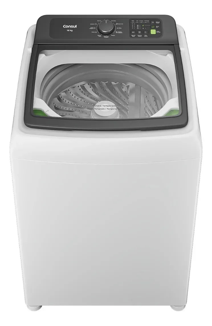Máquina de Lavar Consul 16Kg Branca com Modo Eco - CWN16AB 127V