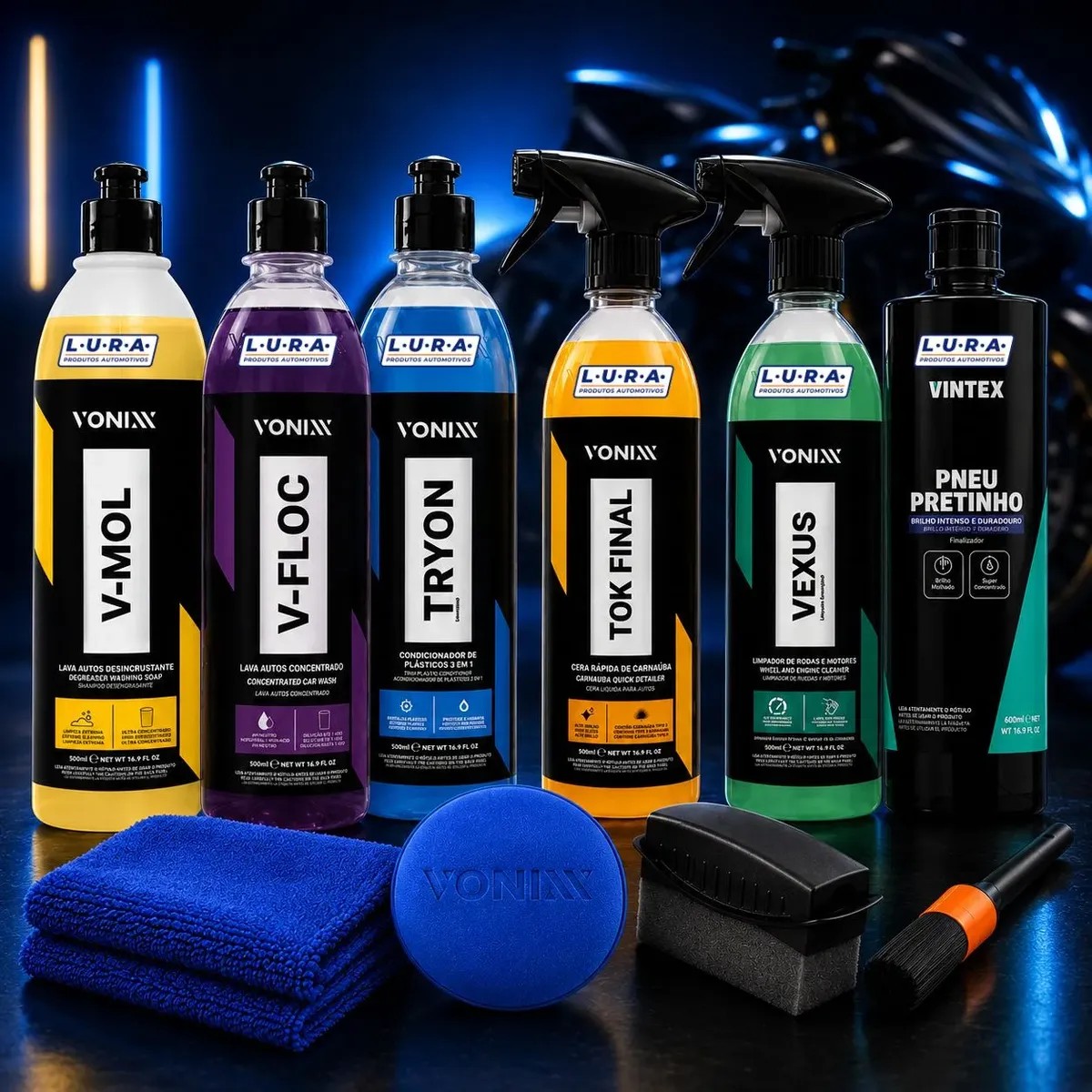 Kit Lavagem Moto Trilha Big Trail Esportiva Naked Vonixx