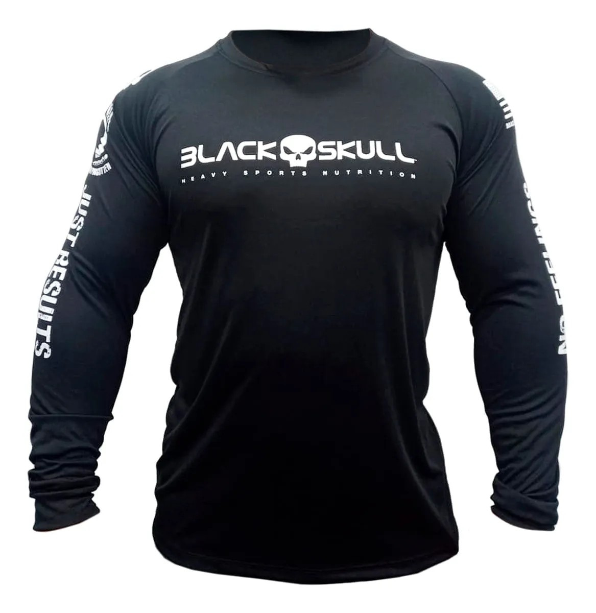 Camiseta Manga Longa Dry Fit Soldado Bope Black Skull