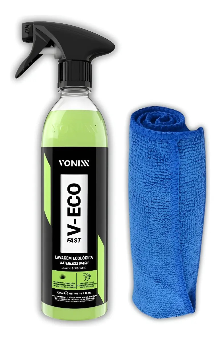 Lavagem A Seco Carro E Moto A Seco V-eco Fast Vonixx Pano