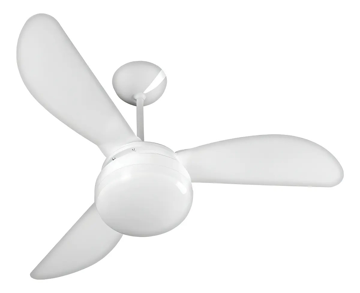 Ventilador De Teto Ventisol Fênix E-27 Branco 130W Com 3 Pás