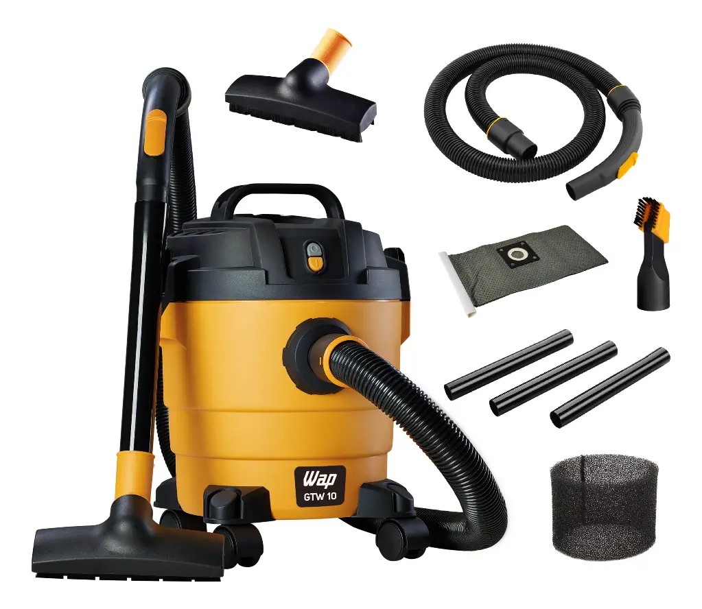 Aspirador De Pó e Água Wap Gtw 10 Compacto 1400w 10 Litros