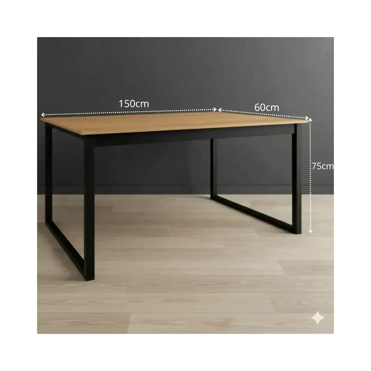 Mesa Escritório Industrial 150x60 Estrutura Reforçada Home Office
