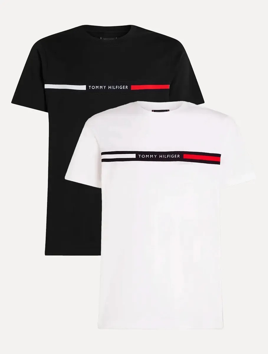 Kit 2 Camisetas Tommy Hilfiger Chest Insert