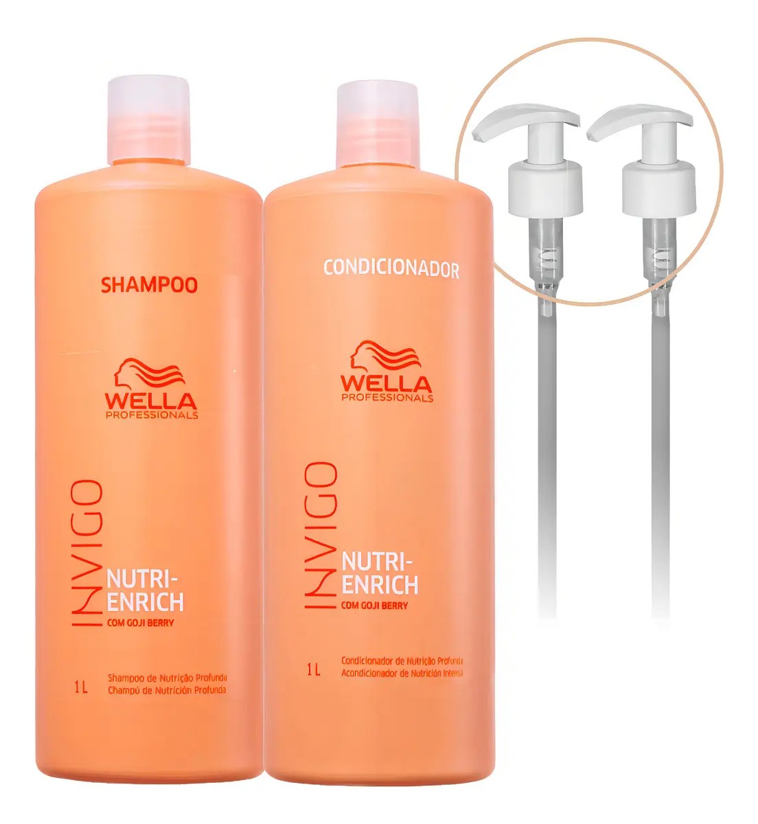 Kit Wella Invigo Nutri Enrich Shampoo + Condicionador 1L