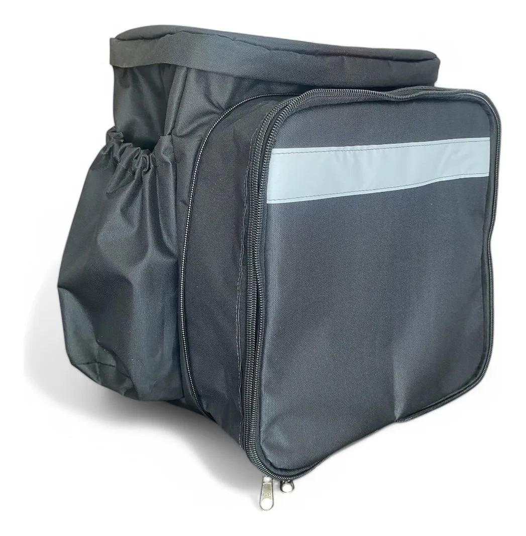 Bag Bolsão Térmico Laminado 80l Modelo Expansivo Entregas Preto