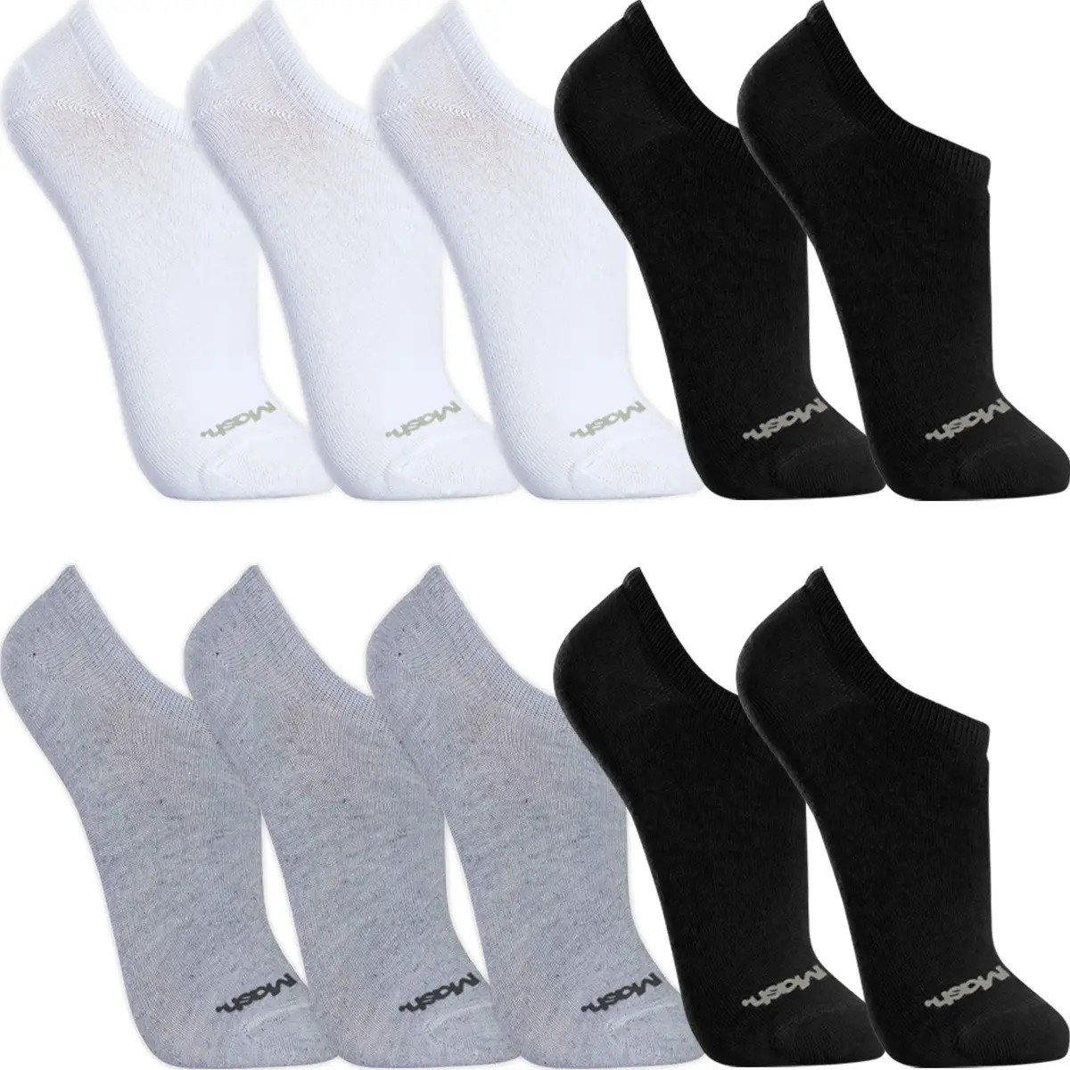 Kit 10 Pares Meias Mash Esportiva Algodão