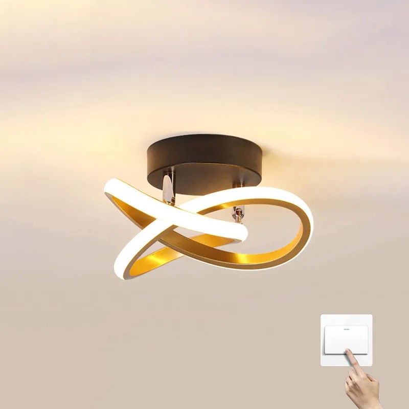 Luminária Teto Led, pendente Lustre Moderna para Quarto Sala