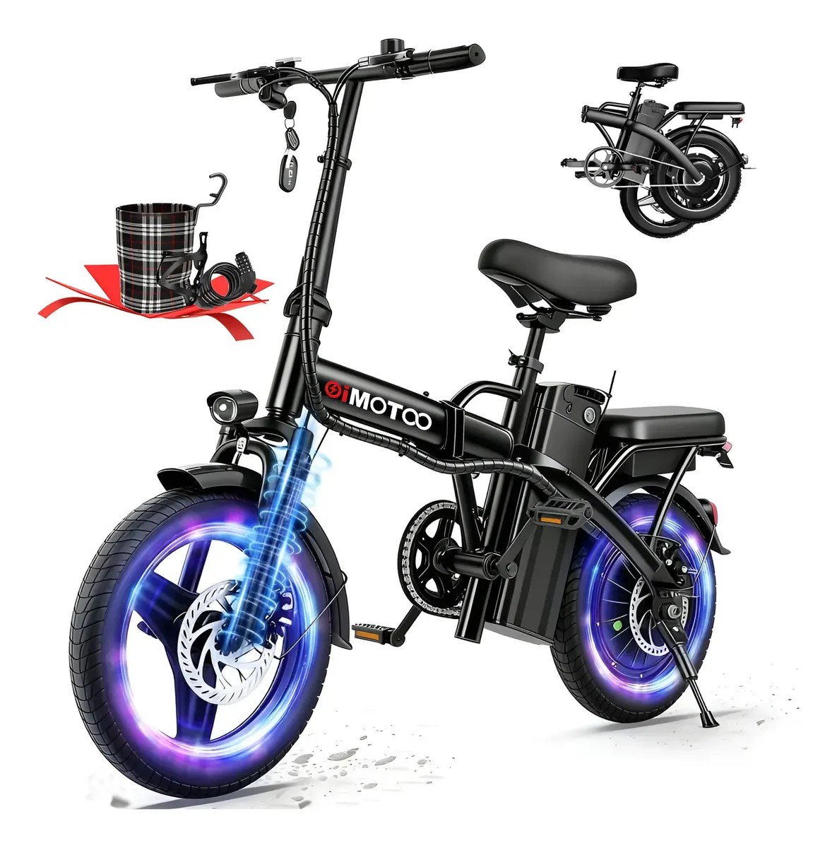 Oimotoo S6 Bicicleta Elétrica Dobrável 450W
