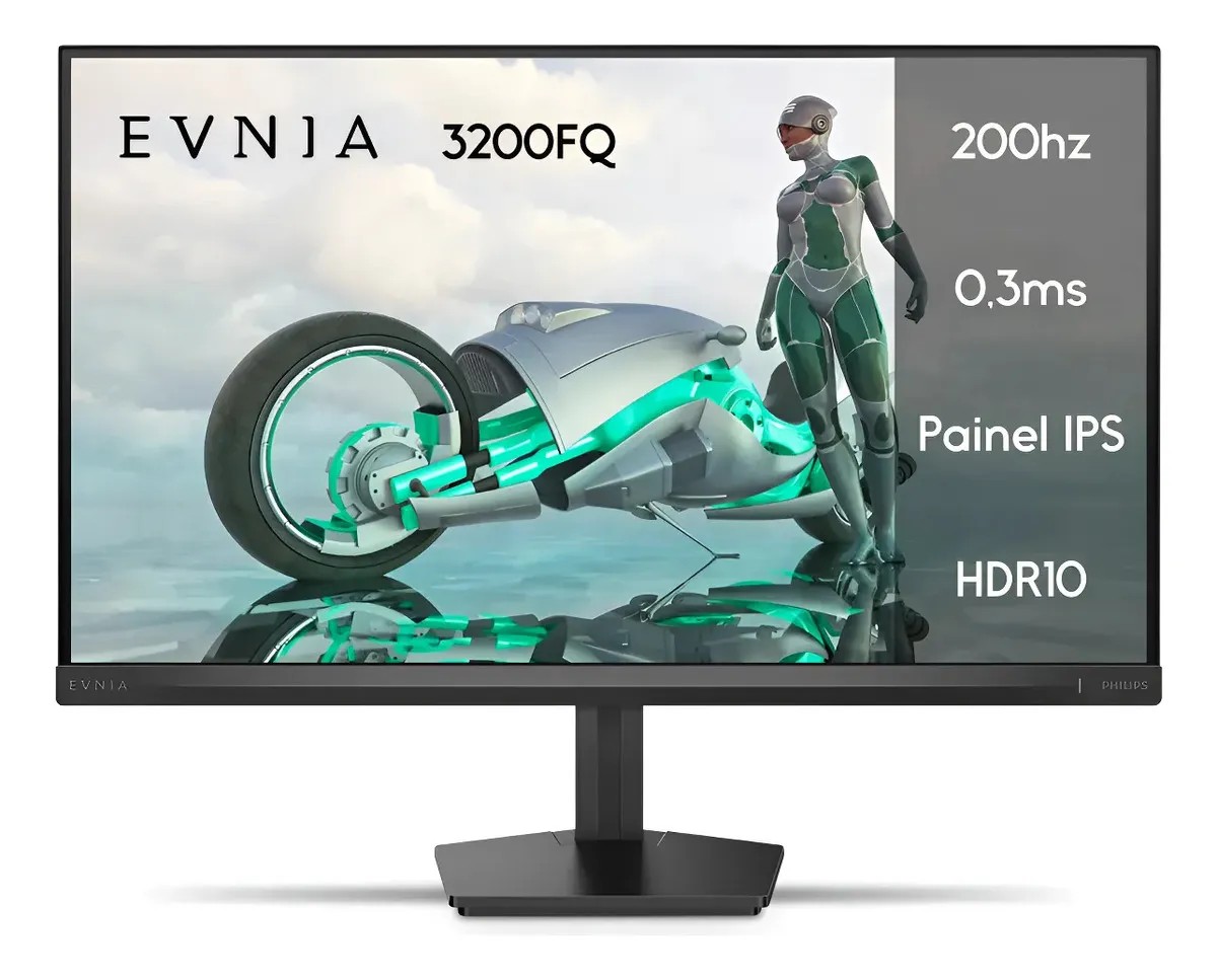 Monitor Gamer Phillips de 23.8" Full HD IPS com 200Hz