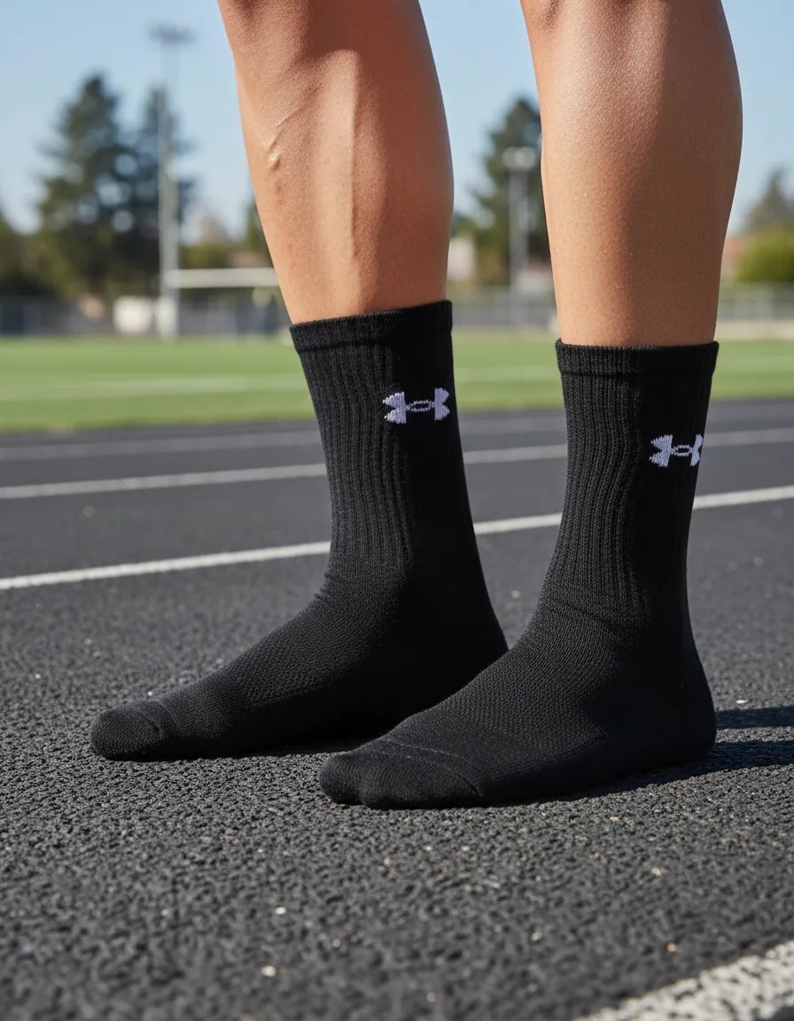 Kit 3 Meias Under Armour Core Cotton Cano Alto