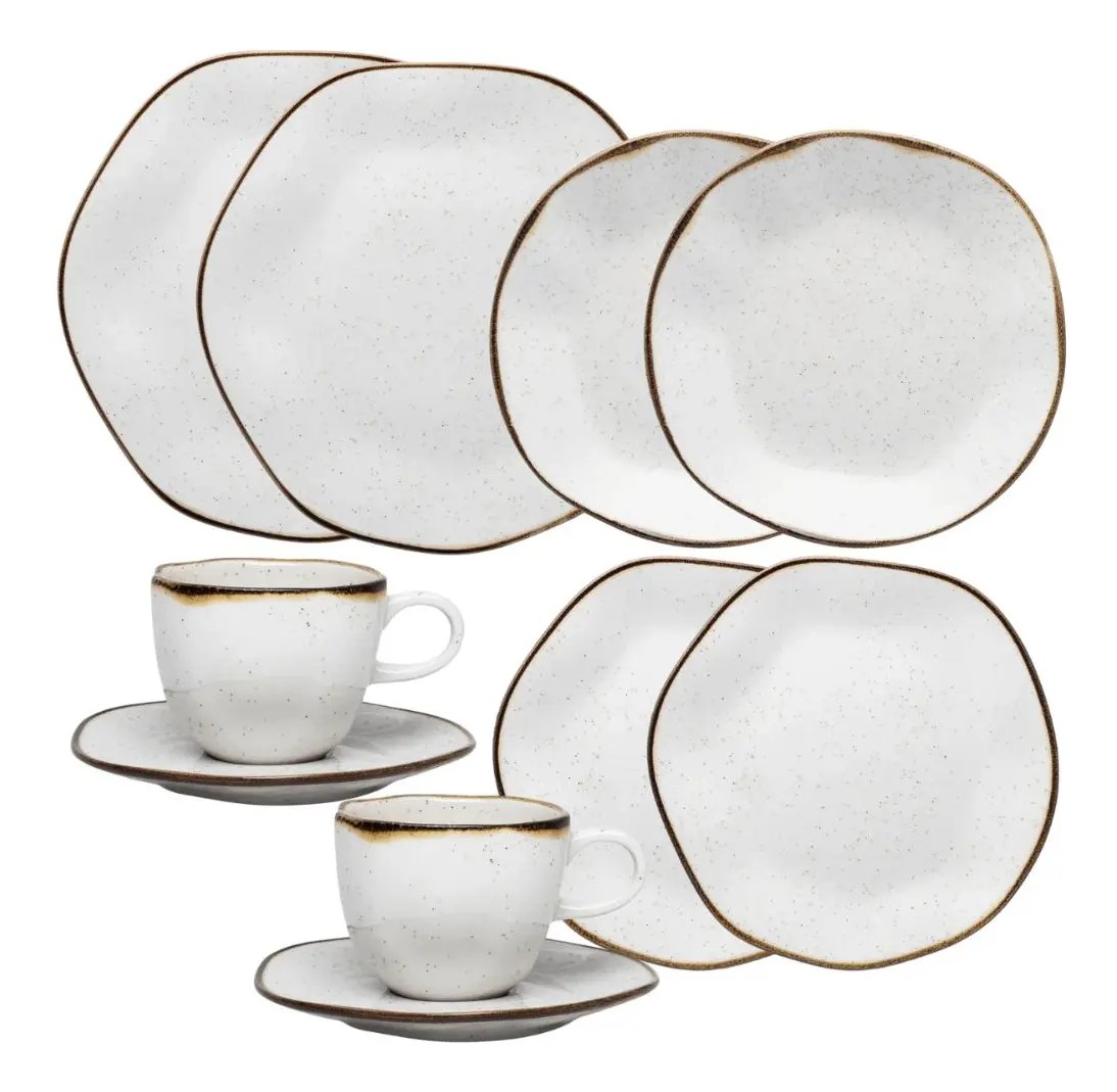 Aparelho De Jantar 10 Peças Oxford Ryo Maresia