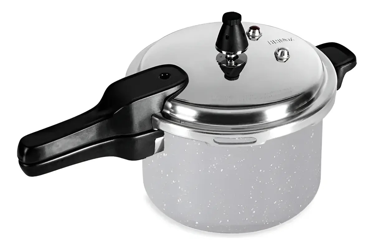 Panela Pressão Fechamento Externo Indução 4,2L Brinox Cor Cinza