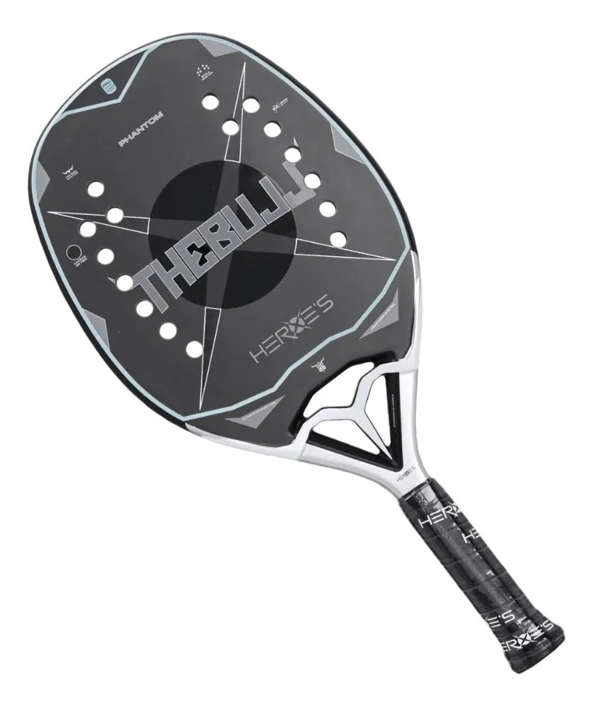 Raquete De Beach Tennis Heroes The Bull 2026 Preto