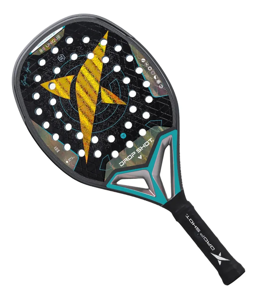 Raquete De Beach Tennis Drop Shot Orion Attack - Greta Giusti Cinza-escuro