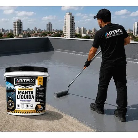 Manta Liquida Emborrachada 18kg Impermebilizante Premium