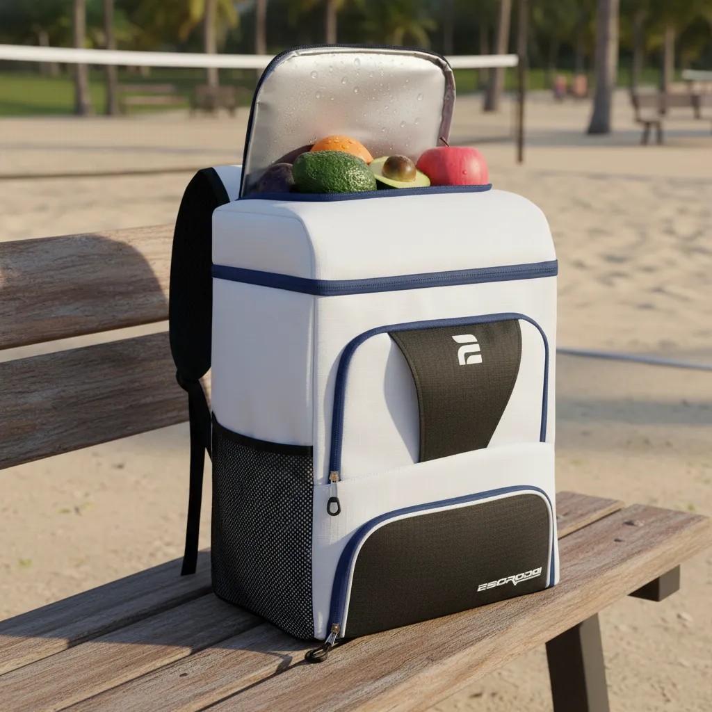 Mochila Térmica Raqueteira Beach Tennis Squash Bolsa Térmica Branco