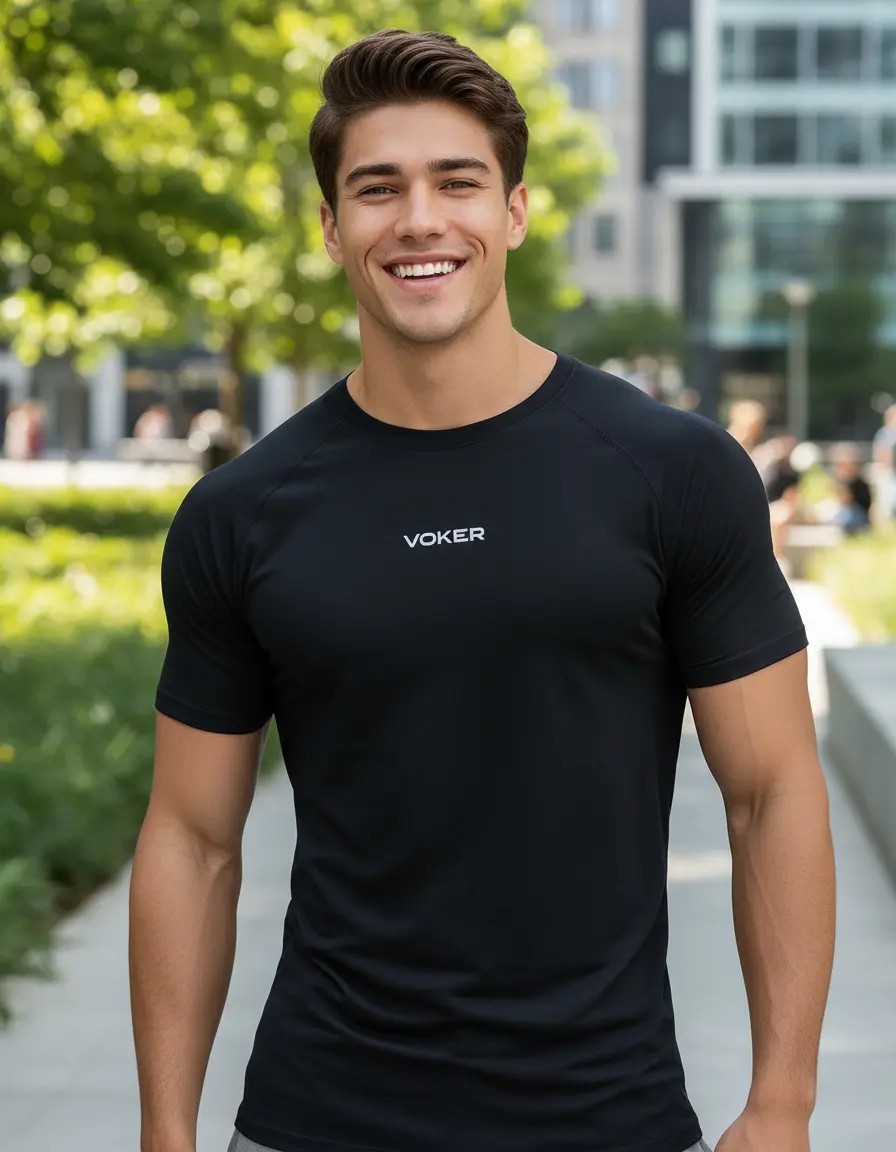 Camiseta Raglan Proteção UV Térmica Dry Fit Voker