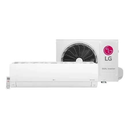 Split hi wall inverter LG dual compact R-32 12000 btu/h frio