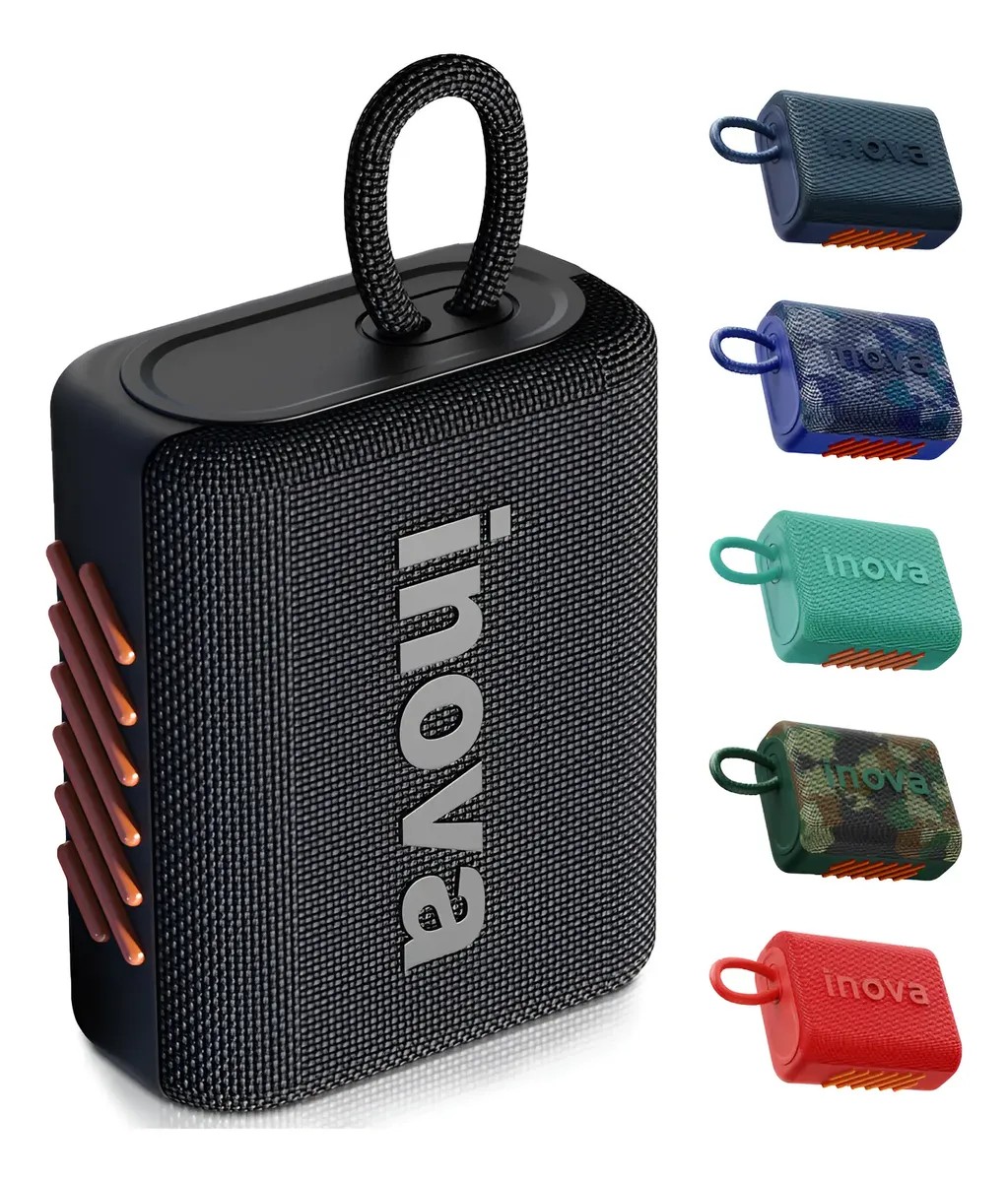Caixa Som Bluetooth Tws Portátil Inova (3 cores)