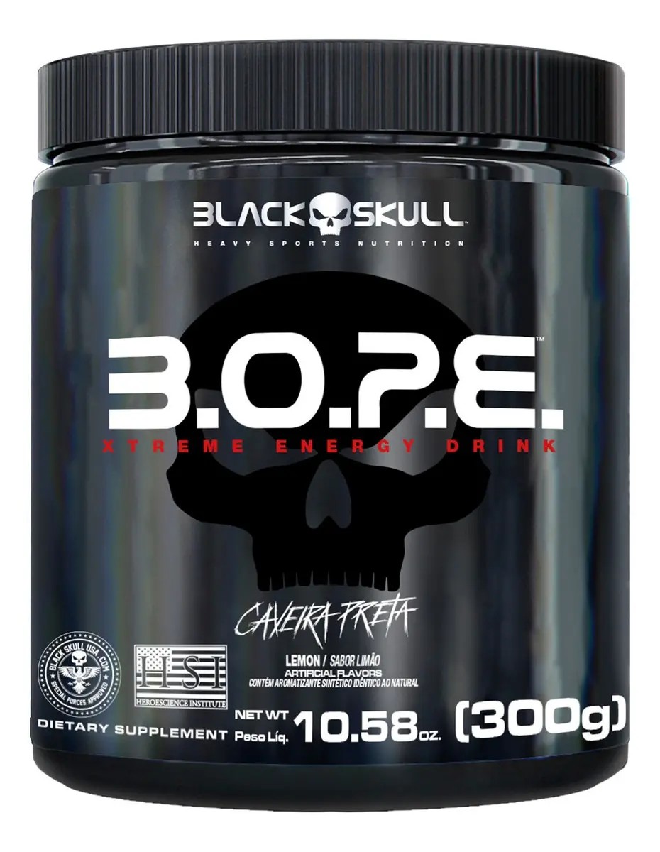 Pré Treino B.O.P.E. 300g Black Skull