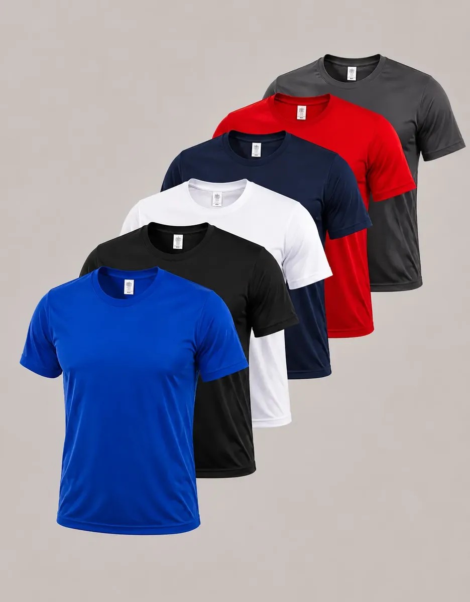 Kit 6 Camiseta Masculina Dray Fit Casual Trabalho Academia