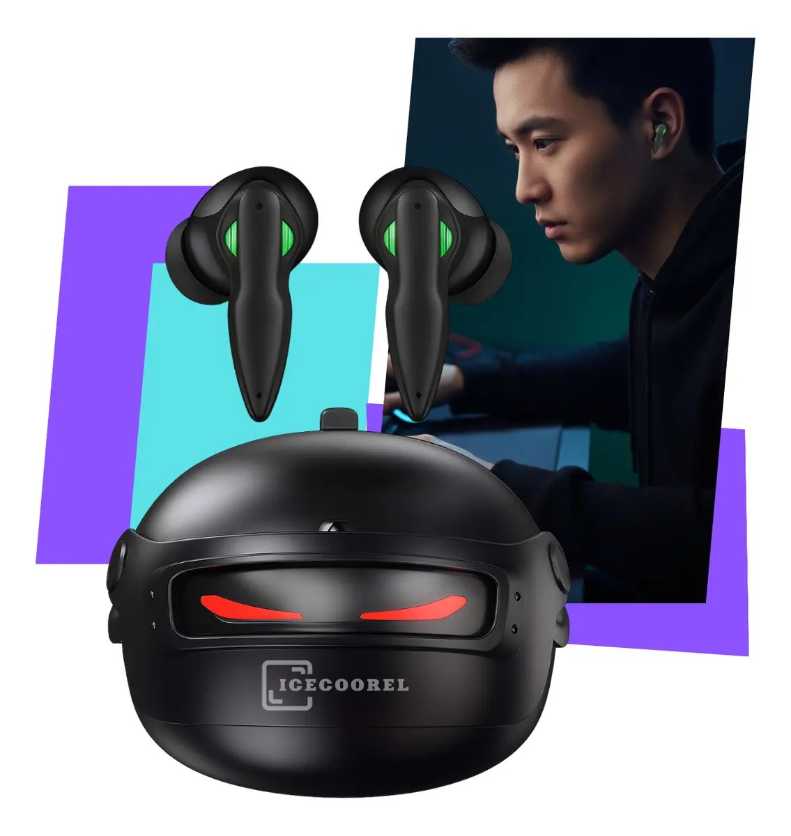 Fone De Ouvido Gamer Bluetooth Ice Coorel 5.4 Sem Fio