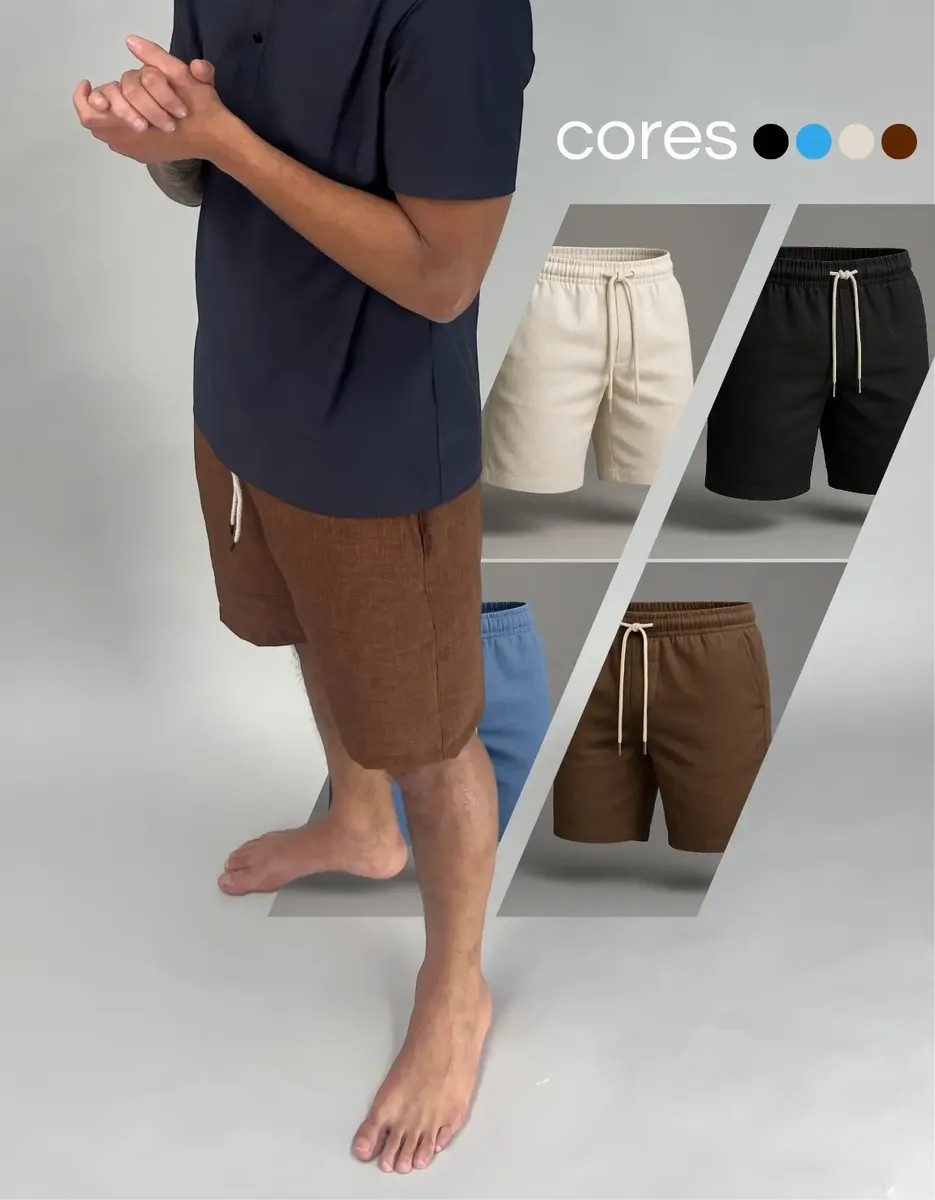 Short Linho (7 cores)