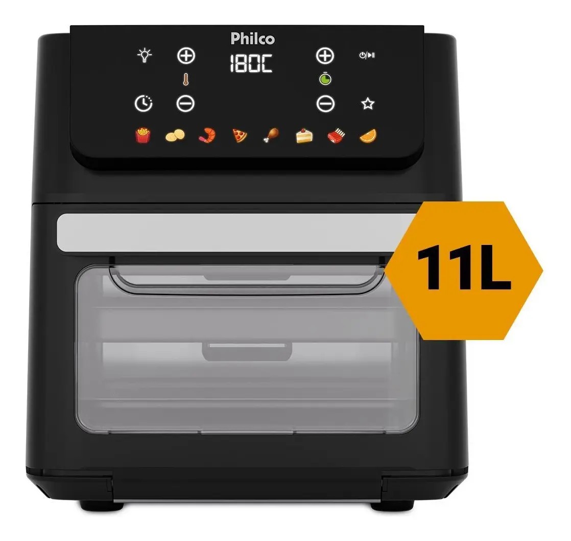 Air Fryer Philco Oven 11L Porta Removível 127v